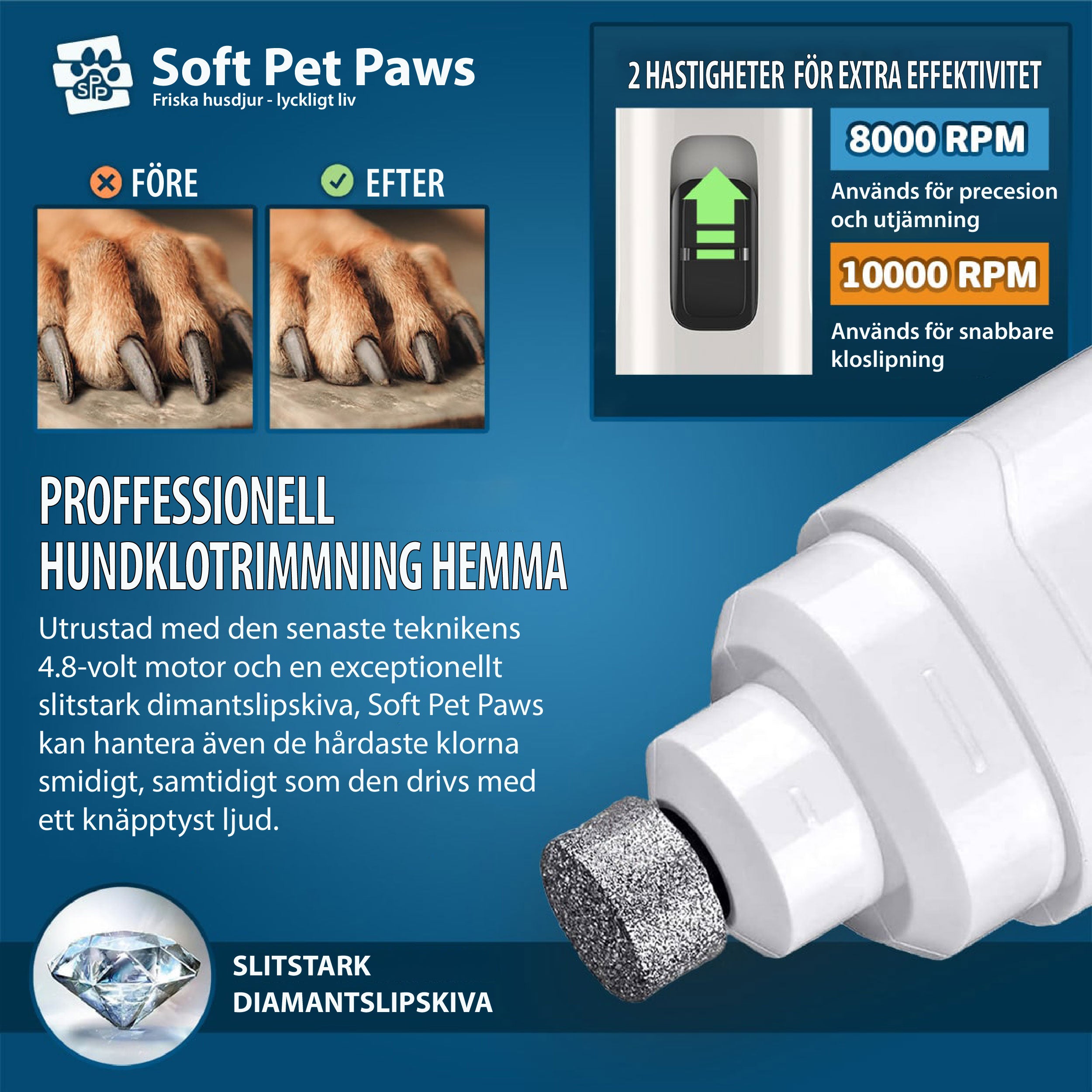 Soft Pet Paws™ v2 - Upgraderad proffessionell hundkloslip