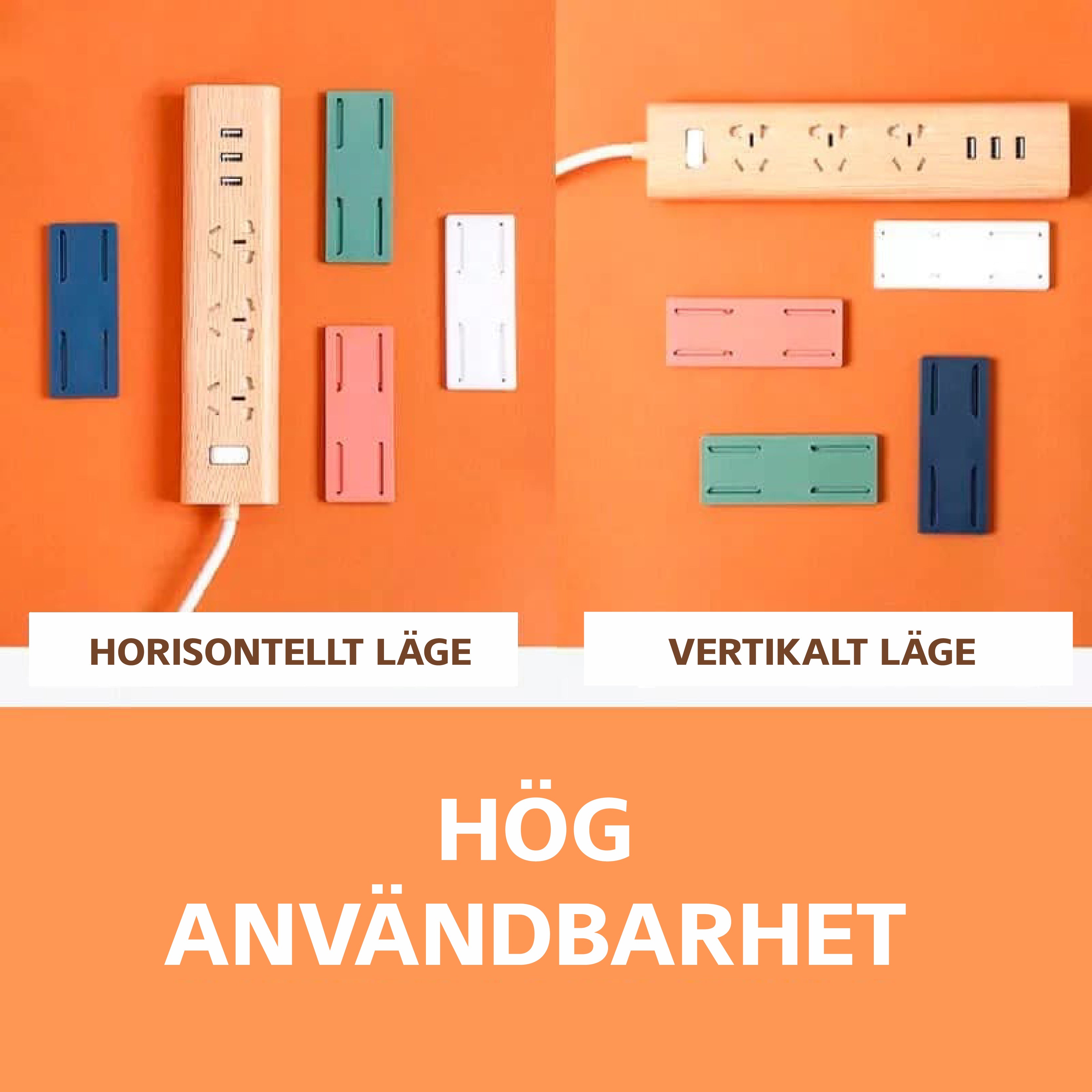 Stick-On Pluggorganisatör