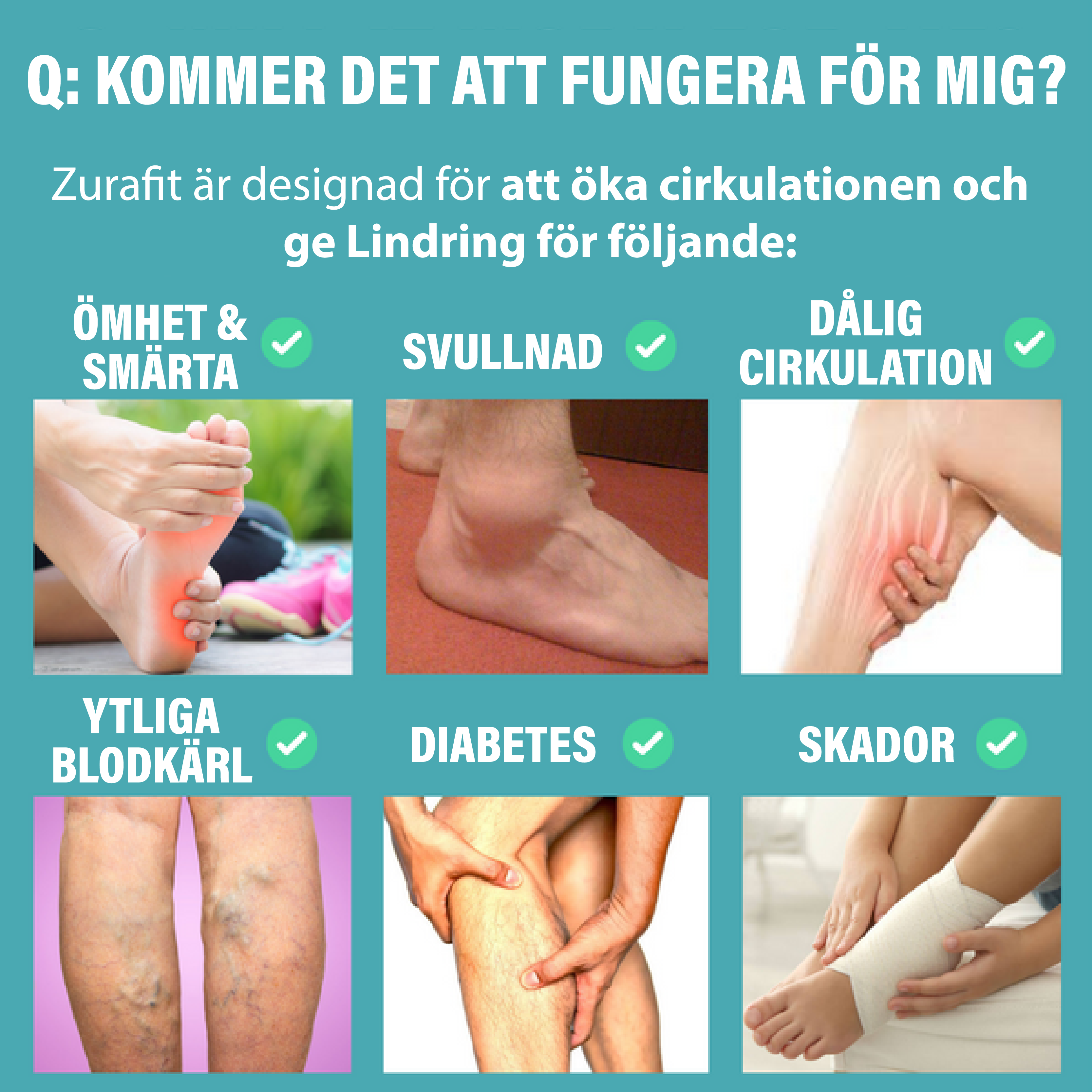 #Zurafit™  värmande massageapparat för ben  (1x paret)