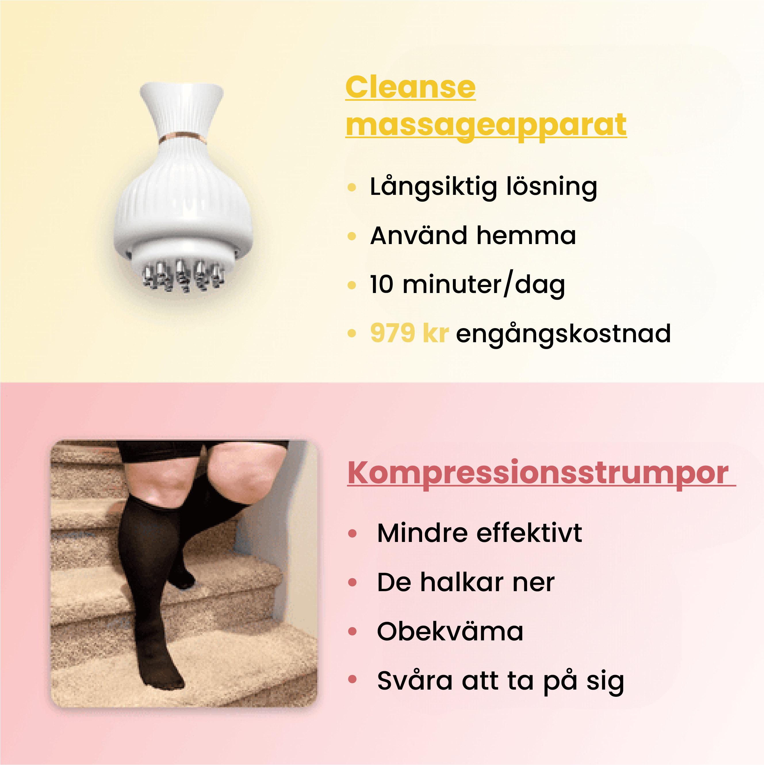 #cleanse - 4-i-1 massageapparat för ben